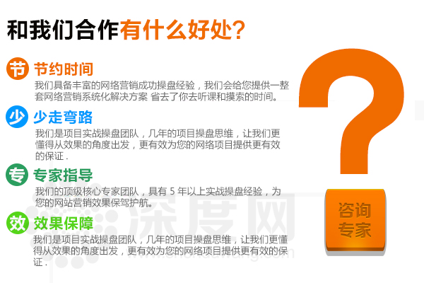 深度網為您打造一個為您掙錢的企業營銷型網站